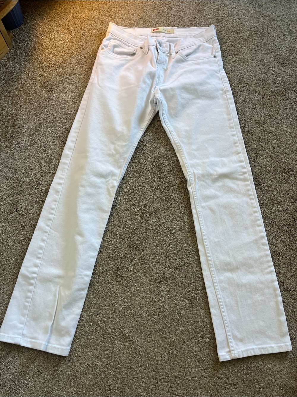 Levi’s 511 Slim tagged 16reg W28L28 See Photos for Actual Fit EUC Bright White